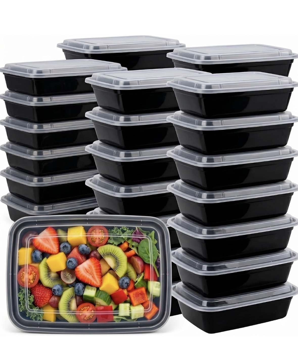 50-Pack 24oz Meal Prep Containers